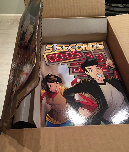 5 Seconds, Jake, Ellie, Kickstarter, Creative Arts Partnership, Graphic Novel, Dragons, Sketches, Proof, Cover, First printing