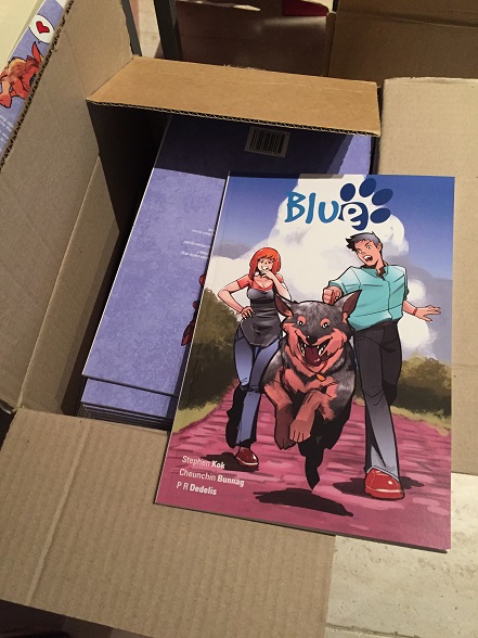Blue, Kickstarter, Graphic Novel, Cheun, Australian Cattle Dog, Comic, Australia, Staff Pick, Project We Love, Cover